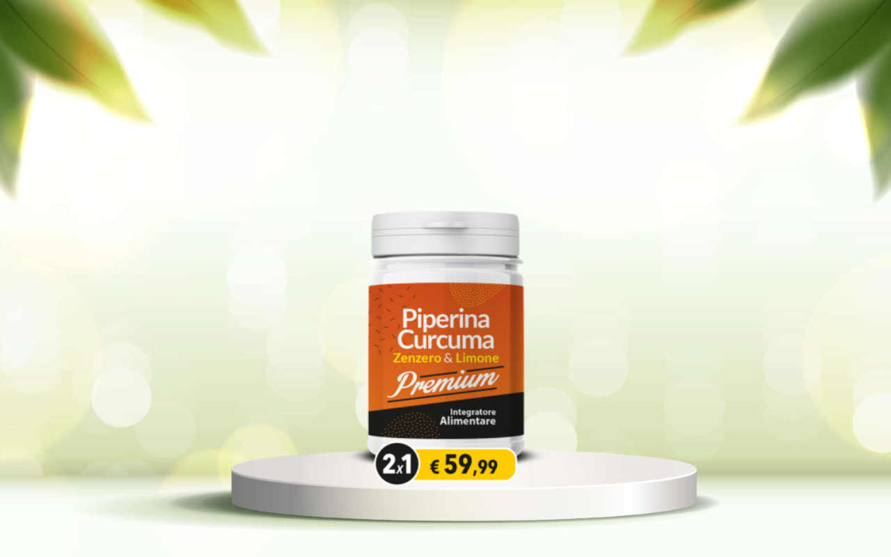 Scopri come depurarti e regolarizzare l’intestino con Piperina e Curcuma Premium